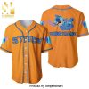 Personalized Happy Stitch Disney All Over Print Baseball Jersey – Blue