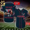 Personalized Houston Texans Mascot Full Printing Baseball Jersey