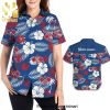 Personalized Pickleball Aloha Floral Tropical Pattern 3D Full Printing Hawaiian Shirt