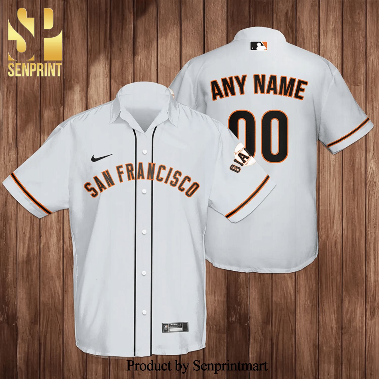 Personalized San Francisco Giants Baseball Full Printing Hawaiian Shirt