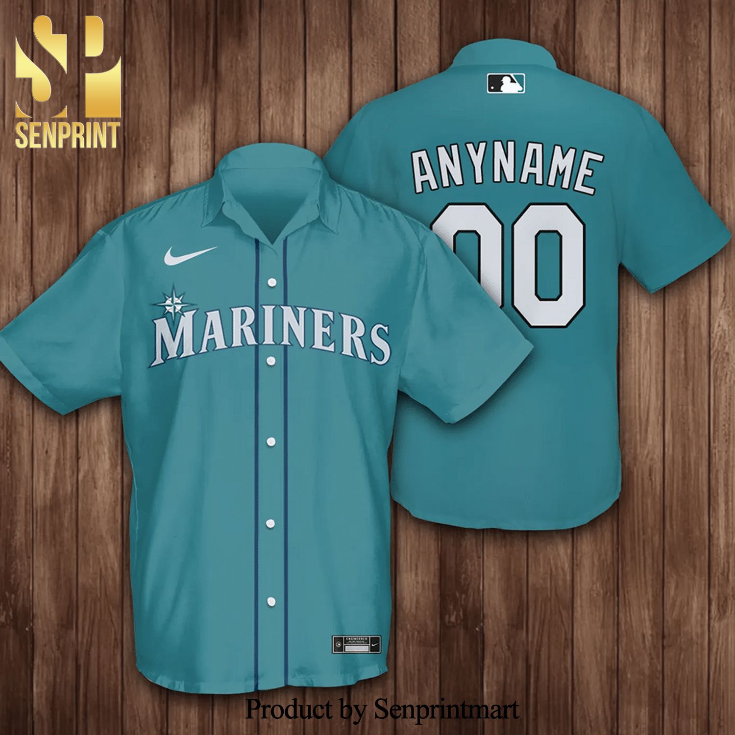 Personalized Seattle Mariners Baseball Full Printing Hawaiian Shirt