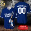 Personalized Kansas City Royals MLB Baby Yoda Star Wars All Over Print Unisex Baseball Jersey – Black