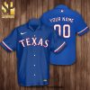 Personalized Texas Rangers Baseball Full Printing Hawaiian Shirt – Grey Blue