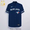 Personalized Toronto Blue Jays Full Printing Hawaiian Shirt – Gray