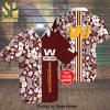 Personalized Washington Huskies Logo Go Huskies Full Printing Short Sleeve Dress Shirt Hawaiian Summer Aloha Beach Shirt – Purple Yellow