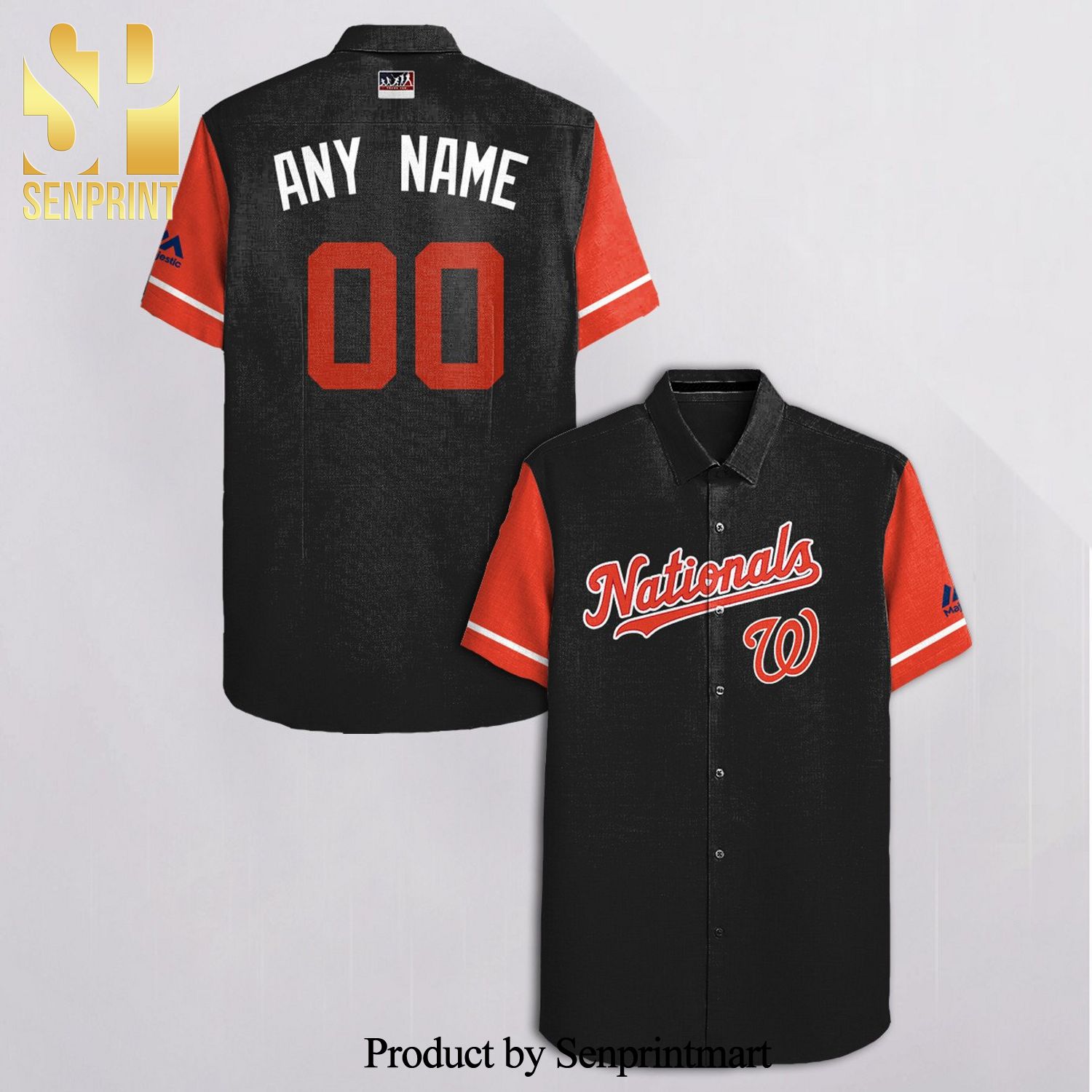 Personalized Atlanta Braves American Flag All Over Print Baseball Jersey -  Black - Senprintmart Store