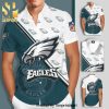 Philadelphia Eagles Full Printing Summer Short Sleeve Hawaiian Beach Shirt – Green