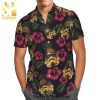 Pink Flamingo Tropical Pattern Full Printing Hawaiian Shirt