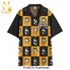 Pittsburgh Pirates Since 1887 Full Printing Short Sleeve Dress Shirt Hawaiian Summer Aloha Beach Shirt – Black Yellow