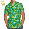 Pokemon Charm And er Tropical Hibiscus Full Printing Hawaiian Shirt – Yellow
