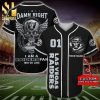 Personalized Las Vegas Raiders Mascot Damn Right Full Printing Baseball Jersey