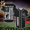 Personalized Las Vegas Raiders Skull Damn Right Full Printing Baseball Jersey