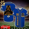 Personalized Los Angeles Rams God First Family Second Full Printing Baseball Jersey