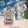 Seven Dwarfs 50th Anniversary Glitter Disney Castle Full Printing Combo Hawaiian Shirt And Beach Shorts – Black Red