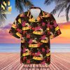 Seven Dwarfs 50th Anniversary Glitter Disney Castle Full Printing Combo Hawaiian Shirt And Beach Shorts – Black Red