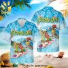 Shaggy Fred Velma Daphne Scooby-Doo Surfing Aloha Full Printing Hawaiian Shirt – Blue