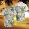 Shark Face Full Printing Summer Short Sleeve Hawaiian Shirt