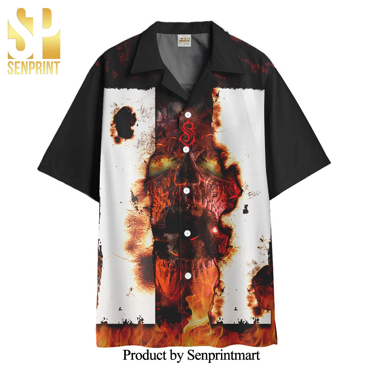 Slipknot Hawaiian Beach Shirt – Red