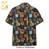 Star Wars Full Printing Summer Short Sleeve Hawaiian Beach Shirt – Gray