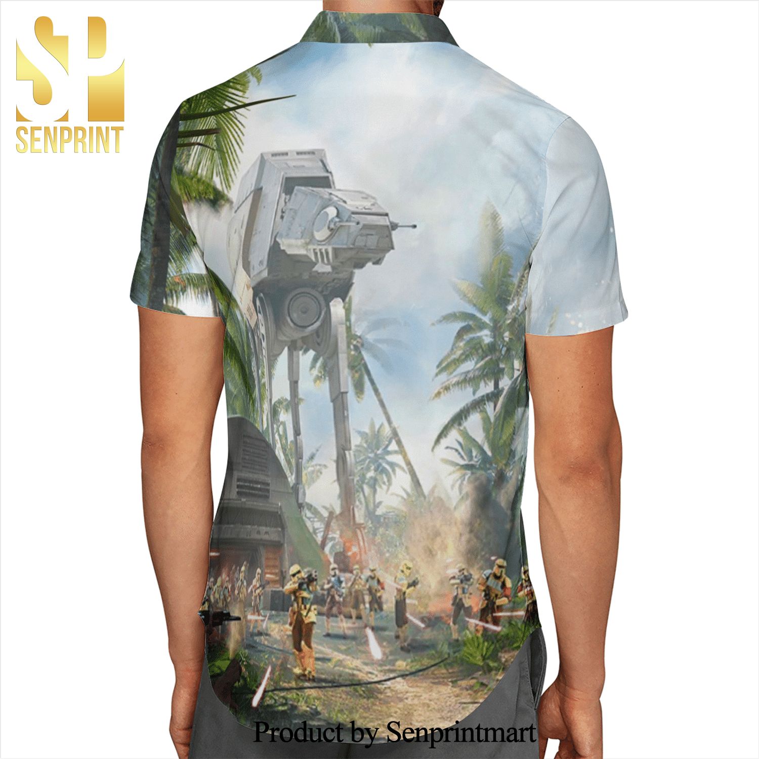 Star Wars Shoretrooper Tropical Forest Full Printing Hawaiian Shirt