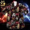 Star Wars Stormtrooper And Spaceship Hibiscus Full Printing Hawaiian Shirt – Black