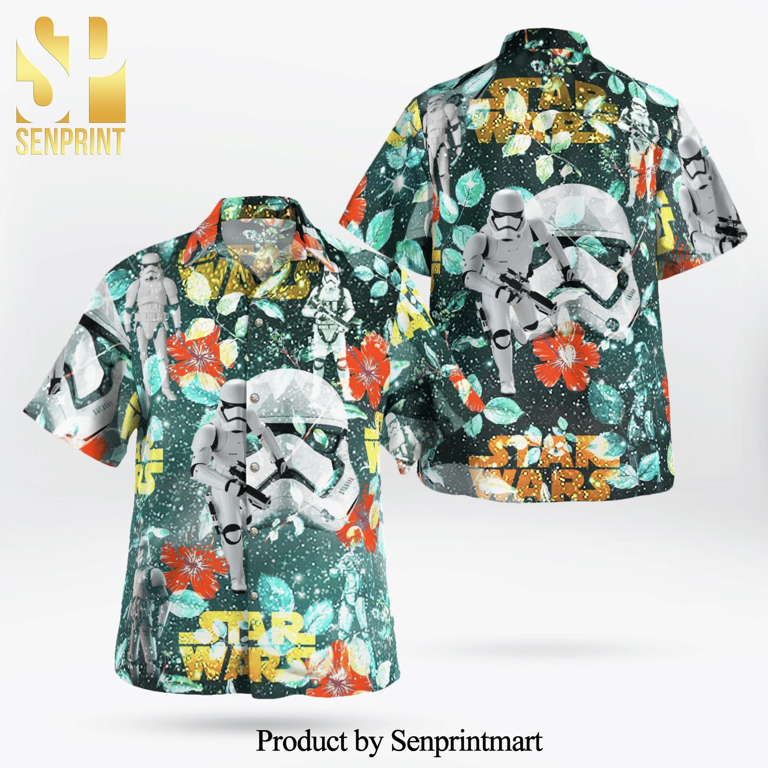 Stormtrooper Star Wars Full Printing Flowery Galaxy Aloha Summer Beach Hawaiian Shirt