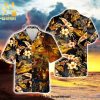 Table Tennis Player Full Printing Flowery Aloha Summer Beach Hawaiian Shirt – Black