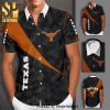 Texas Longhorns Full Printing Flowery Short Sleeve Dress Shirt Hawaiian Summer Aloha Beach Shirt – Orange