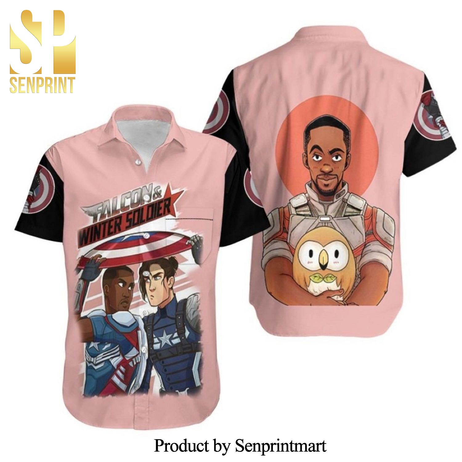 The Falcon And The Winter Soldier Marvel Full Printing Hawaiian Shirt