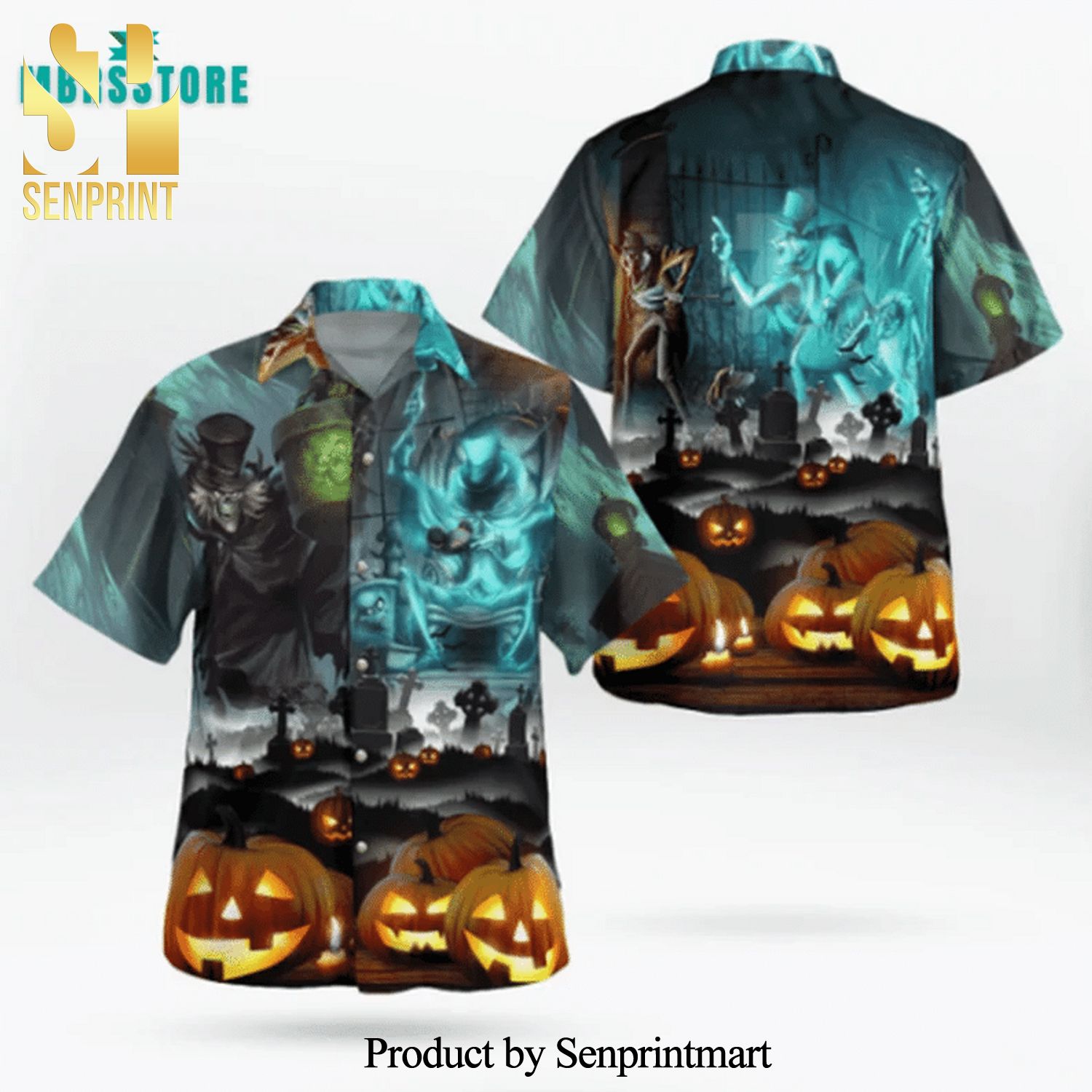 The Haunted Mansion Halloween Full Printing Hawaiian Shirt