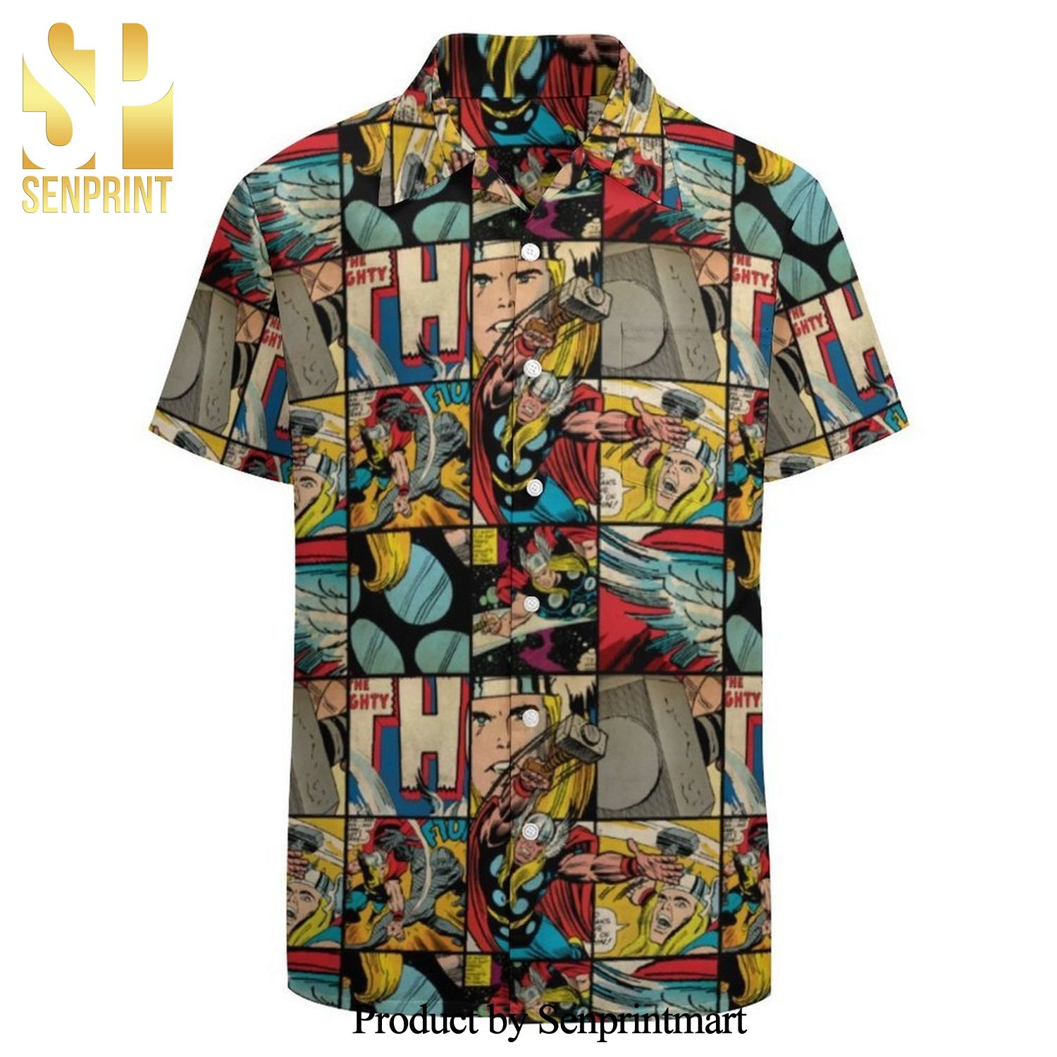 The Mighty Thor Comics Full Printing Hawaiian Shirt