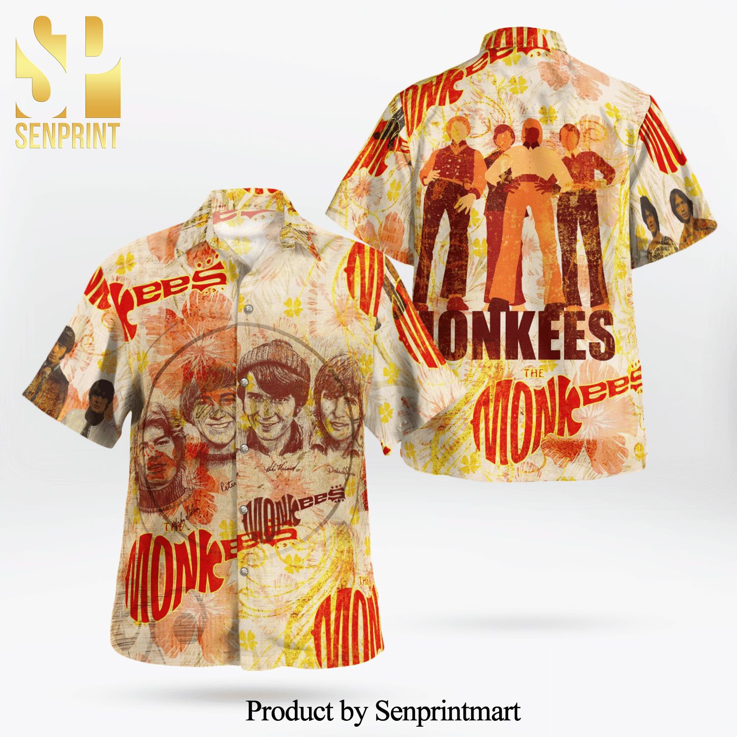 The Monkees Rock Band And Full Printing Aloha Summer Beach Hawaiian Shirt