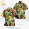 The Muppet Elmo Pineapple Tropical Short Sleeve Button Hawaiian Shirt