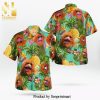 The Muppet Herry Monster Pineapple Tropical Short Sleeve Button Hawaiian Shirt