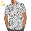 The Nightmare Jack Skellington in Fire Halloween Full Printing Hawaiian Shirt