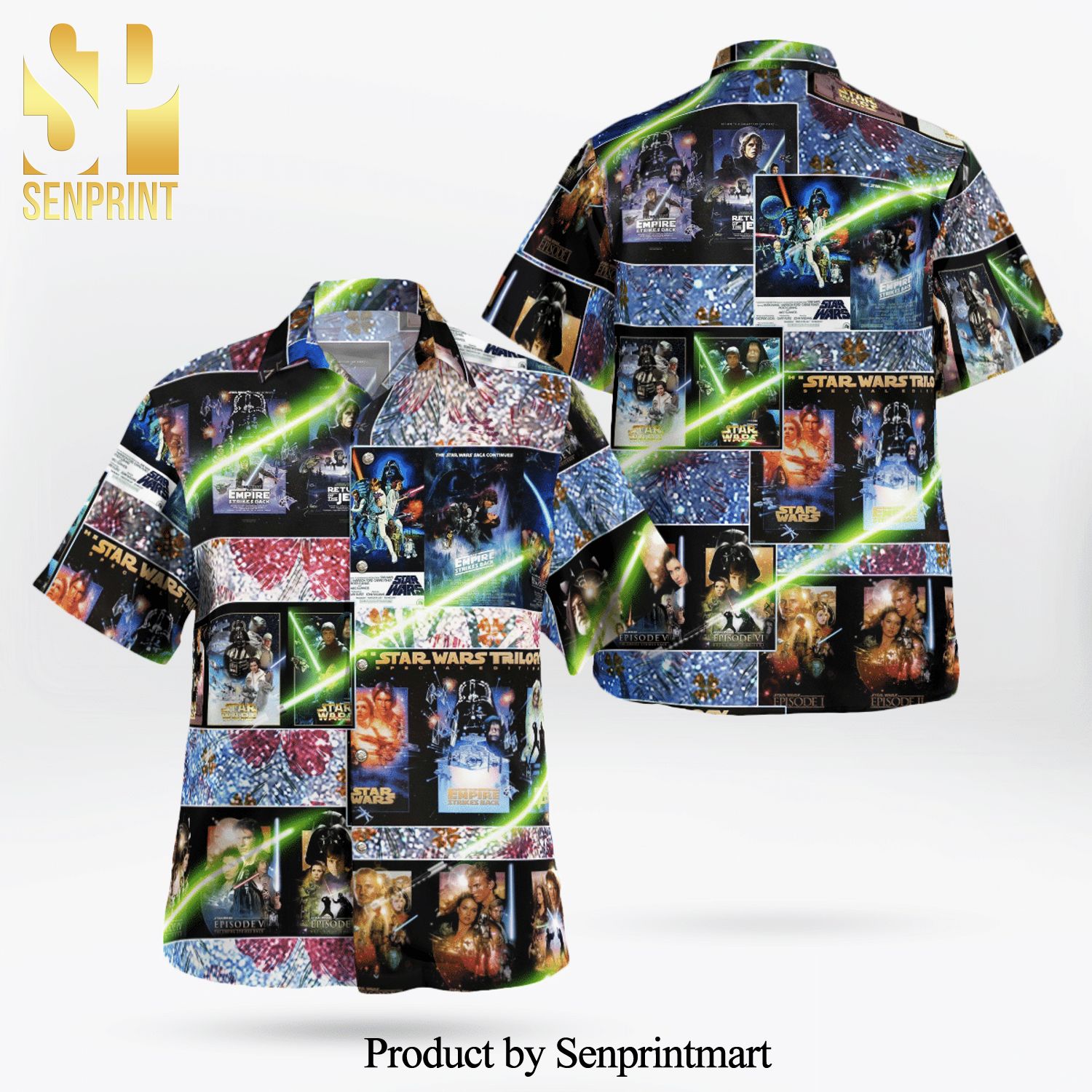 The Original Trilogy Star Wars Full Printing Galaxy Aloha Summer Beach Hawaiian Shirt