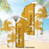 The Patron USA Flag Cross Stitch Full Printing Aloha Summer Beach Hawaiian Shirt – Black Yellow