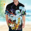 Toto Rock Band And Floral Pattern Full Printing Hawaiian Shirt – White