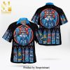 Tribal Stripes Lion King Inspired Pattern Disney Cartoon Graphics Full Printing Hawaiian Shirt