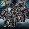 Venom Marvel Full Printing Hawaiian Shirt – Black And White