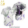 Villian Maleficent Purple Stripes Disney Sleeping Beauty Full Printing Hawaiian Shirt