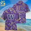 Washington Huskies Men’s Basketball Team Full Printing Hawaiian Shirt – Purple