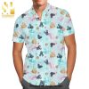 Watercolor Disney Parks Trains And Drops Cartoon Graphics Full Printing Hawaiian Shirt