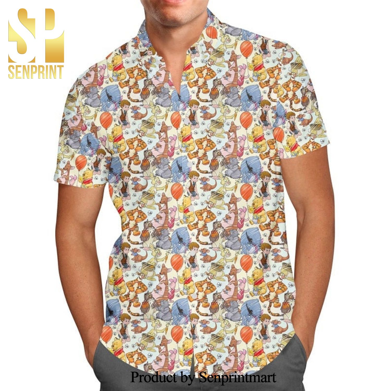 Winnie The Pooh Hawiian Shirt, Pooh Friend Hawiian Shirt, Pooh