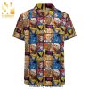 Wu-Tang Clan Full Printing Summer Short Sleeve Hawaiian Beach Shirt – Black