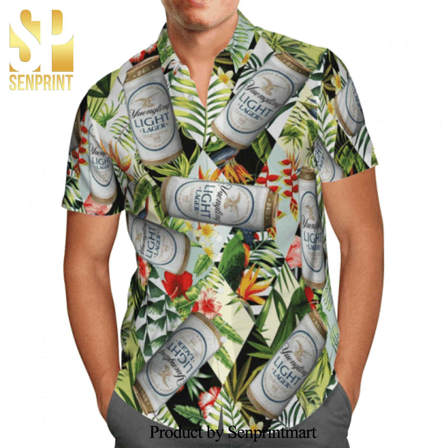 Yuengling Light Lager Full Printing Hawaiian Shirt