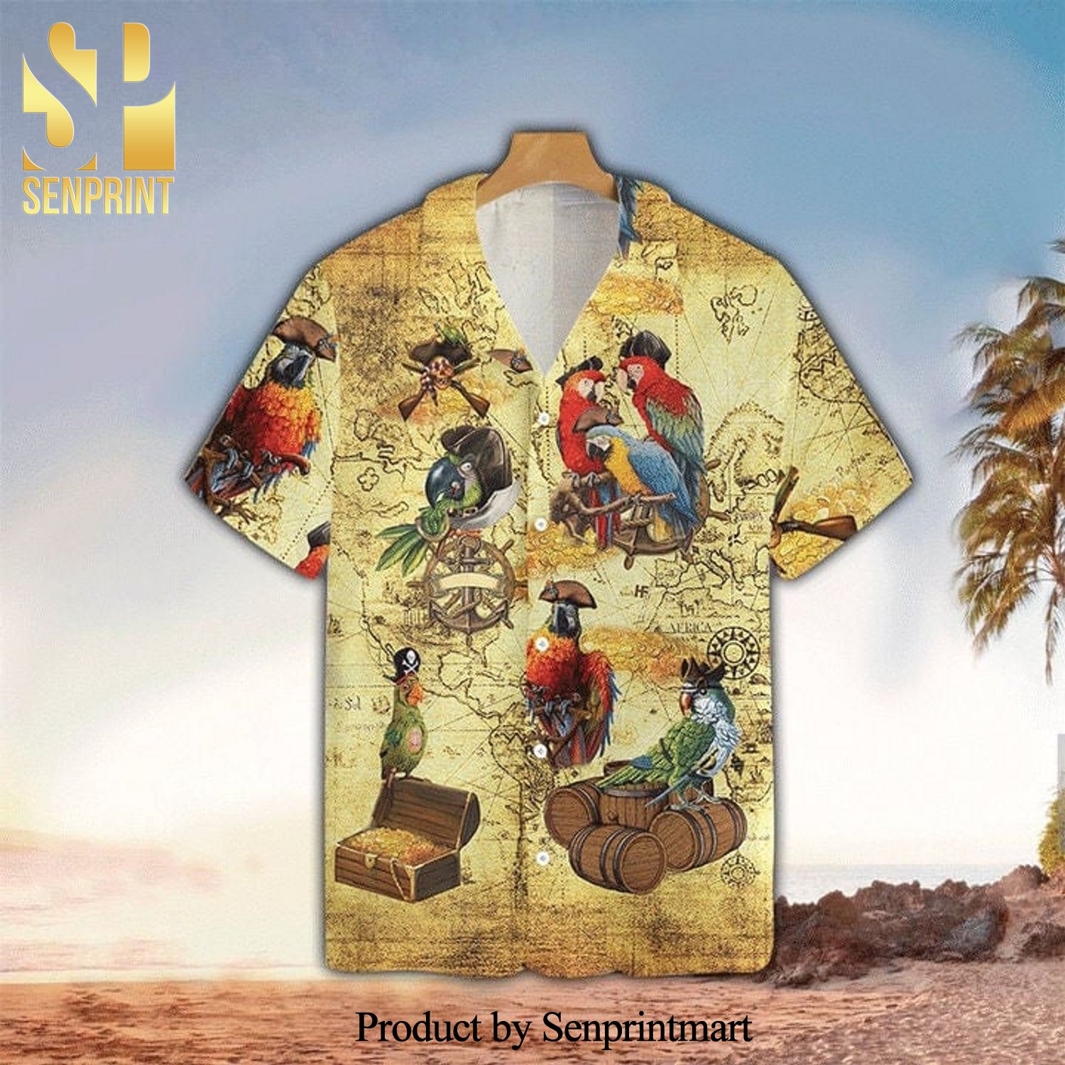 Amazing Pirate Parrots New Type Hawaiian Shirt