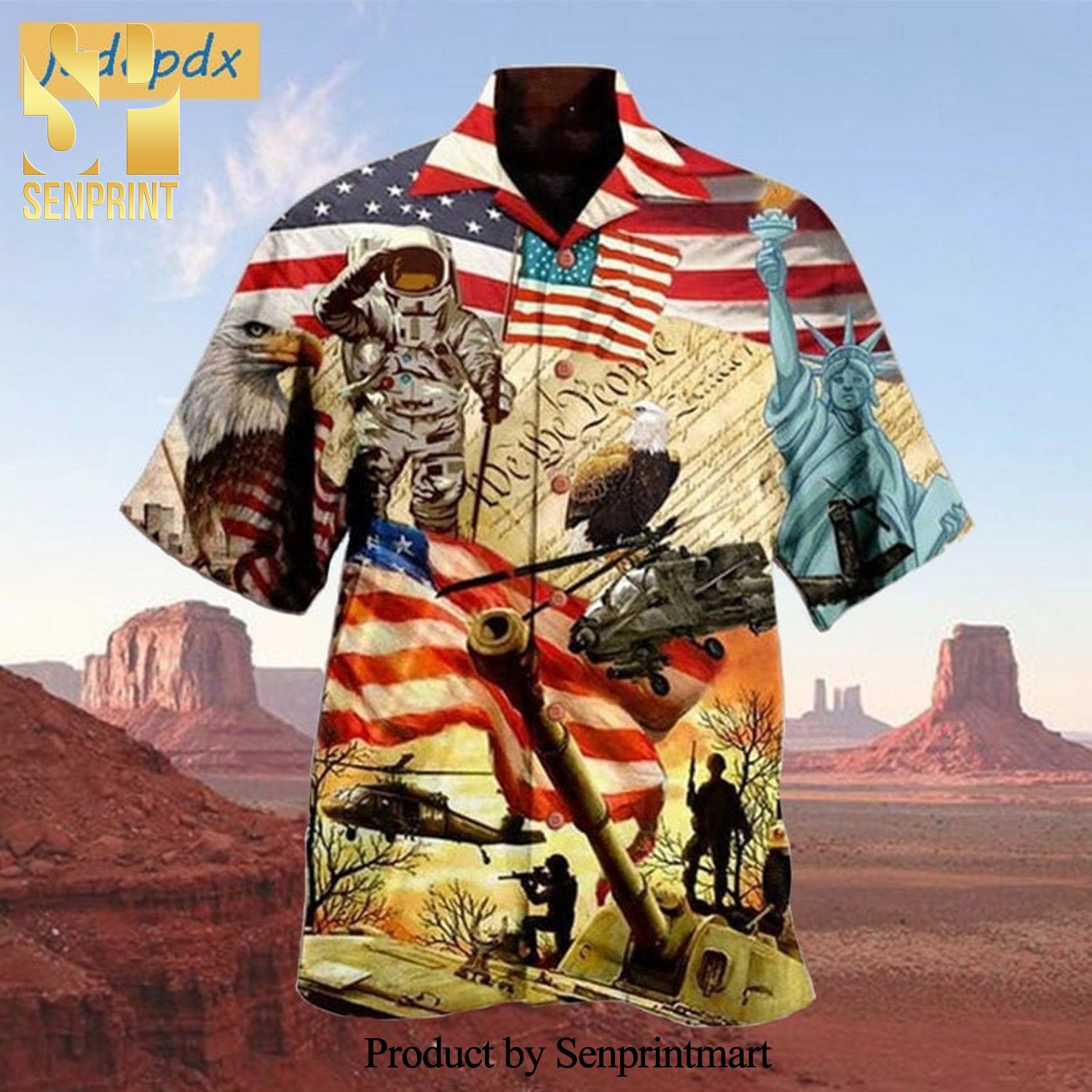 America Independence Day We The People Best Combo 3D Hawaiian Shirt