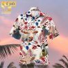 American Bulldog Hibiscus And Palm Tropical High Fashion Hawaiian Shirt