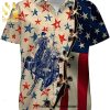 American Eagle And The Statue Of Liberty Best Combo All Over Print Hawaiian Shirt